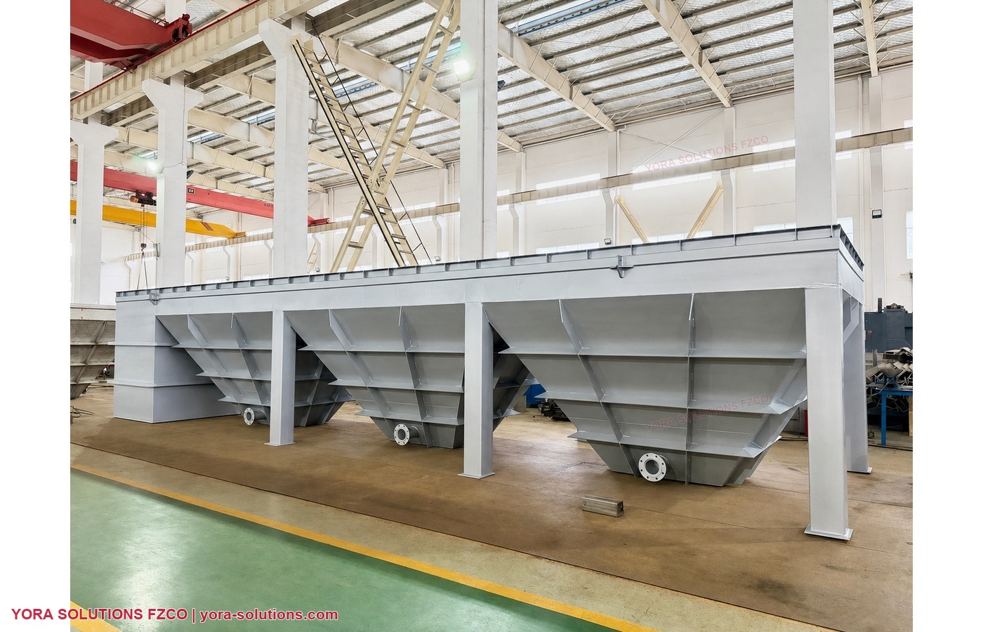 FAST hopper-bottom modular steel tank structure FAST hopper-bottom modular steel tank structure presented by YORA Solutions FZCO.