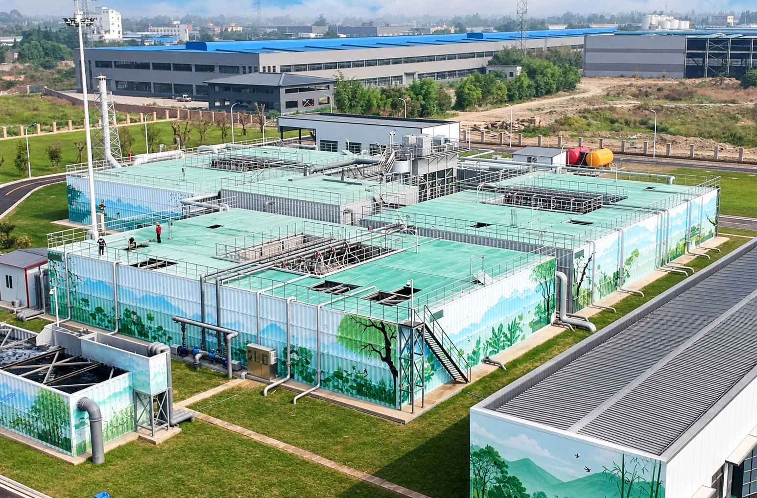 Complete FAST-based modular wastewater treatment plant